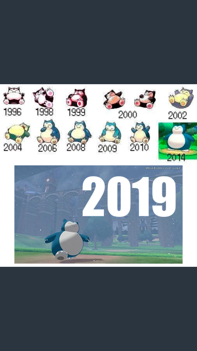 wholesome meme - took snorlax 17 years - 1996 1998 1999 2000 2002 2014 2019