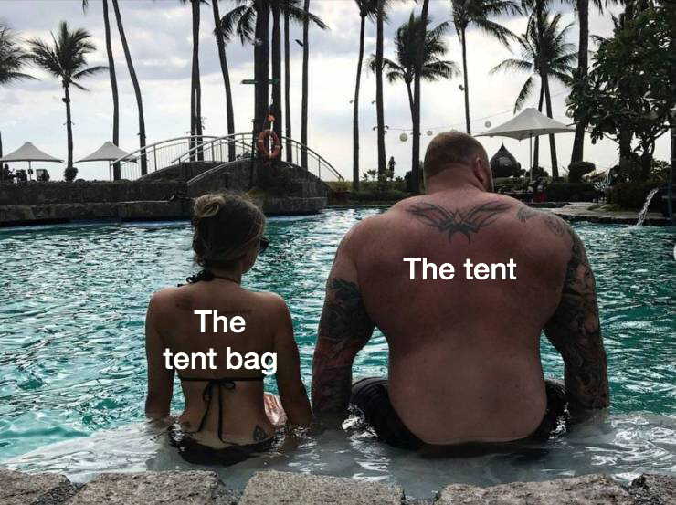 hafthor bjornsson and kelsey henson - The tent The tent bag