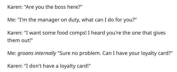 Horrible 'Karen' Demands Free Food For Absolutely No Reason and Lies About Being Raped