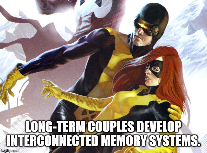x-men: first class - LongTerm Couples Develop Interconnected Memory Systems. imgflip.com