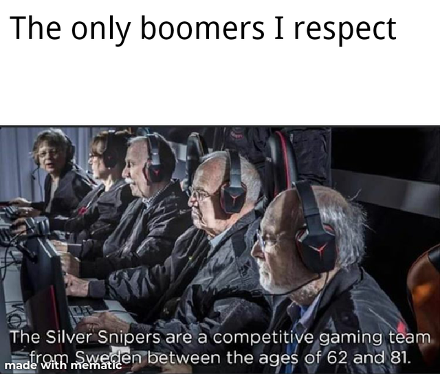 The only boomers I respect meme
