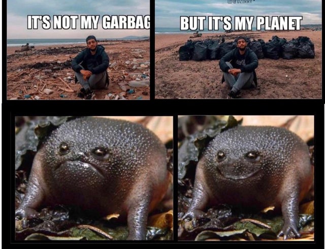 best wholesome meme - terrestrial animal - Ouzirry It'S Not My Garbag But It'S My Planet