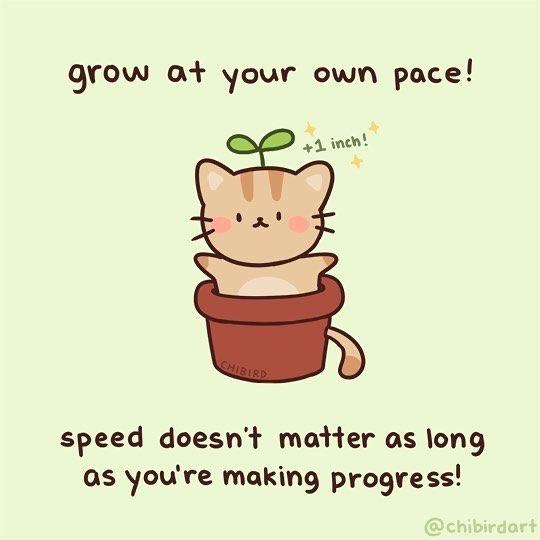 best wholesome meme - Mobile phone - grow at your own pace! p inch! Chirid speed doesn't matter as long as you're making progress!