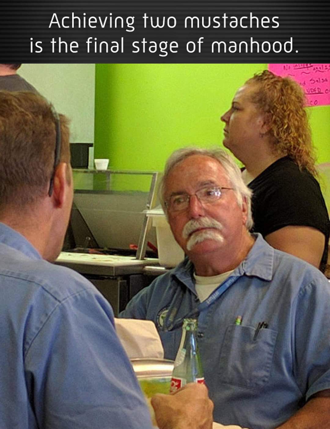 senior citizen - Achieving two mustaches is the final stage of manhood. 5134