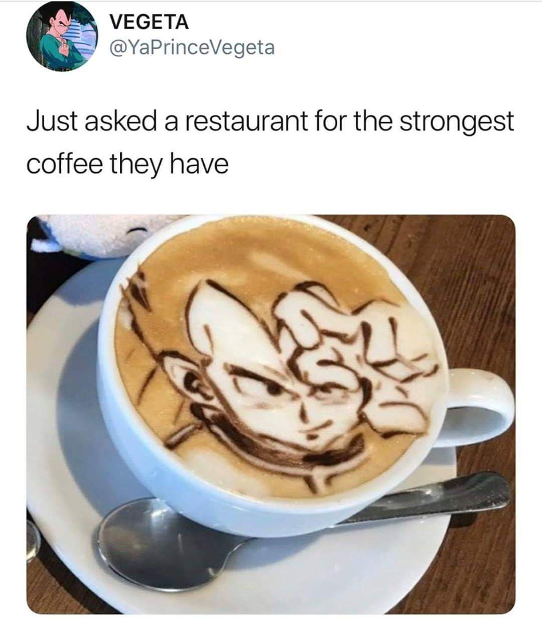 cappuccino - Vegeta Just asked a restaurant for the strongest coffee they have