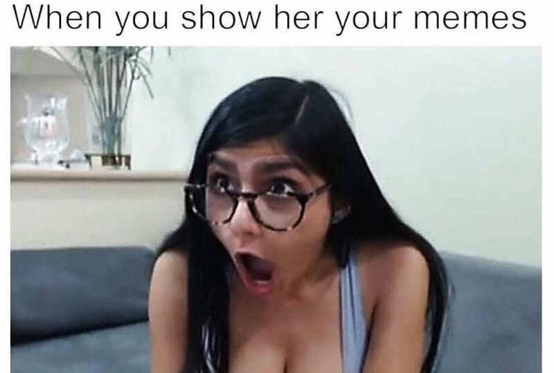 girl - When you show her your memes