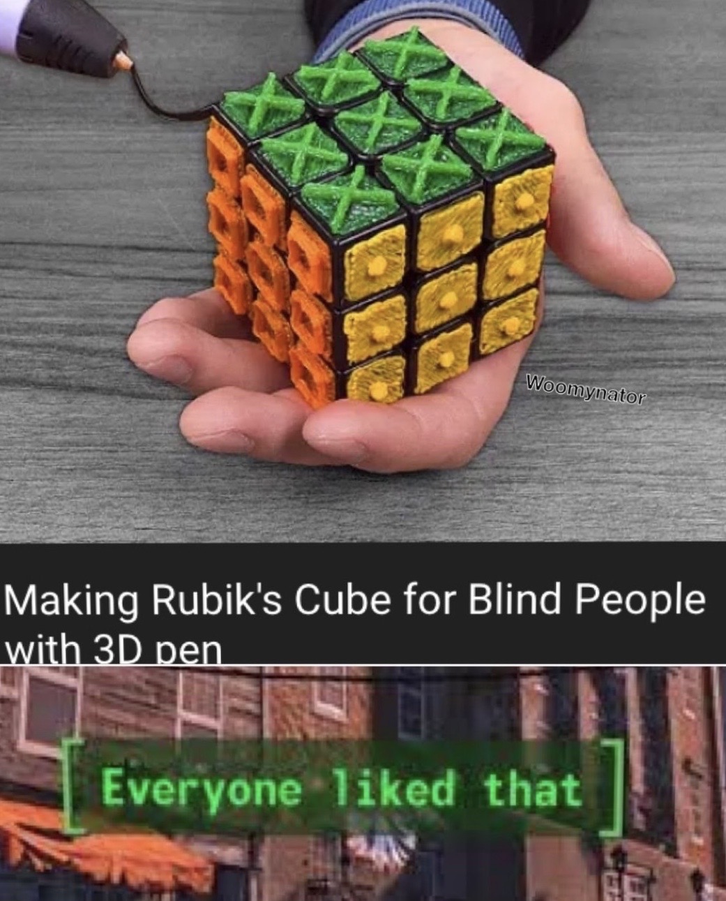 rubik's cube - Woomynator Making Rubik's Cube for Blind People with 3D pen Everyone d that