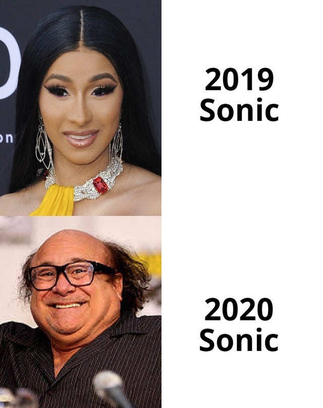 best-meme-ever-danny devito hq - 2019 Sonic on 2020 Sonic