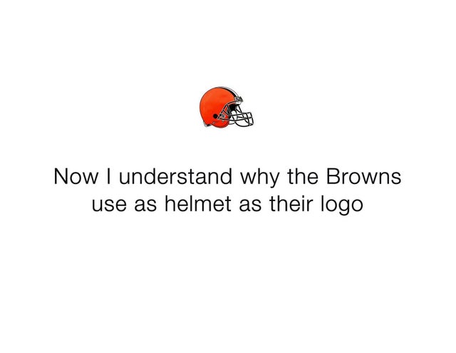 Browns helmet meaning - Myles Garrett Meme - Mason Rudolph meme