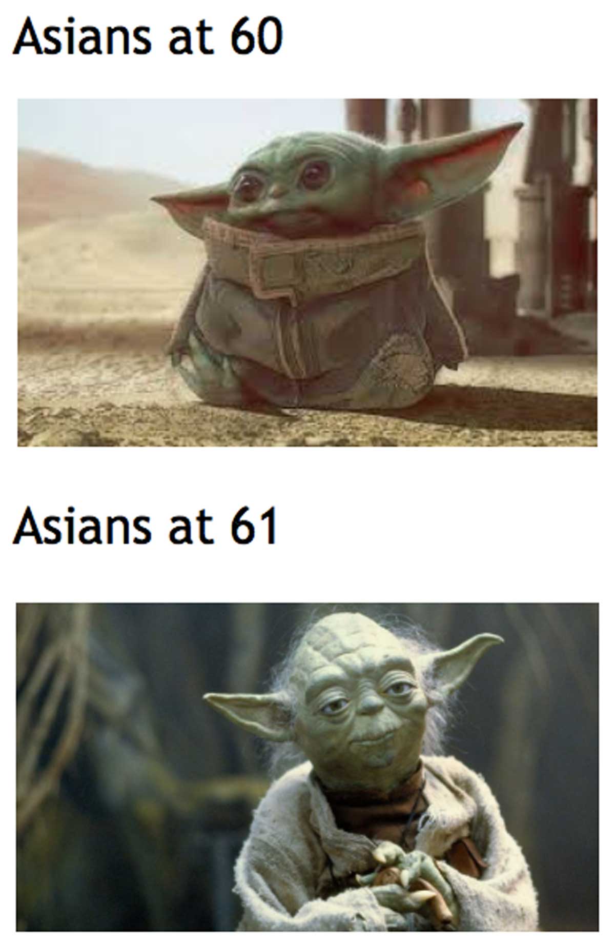 nic cage yoda - Asians at 60 Asians at 61