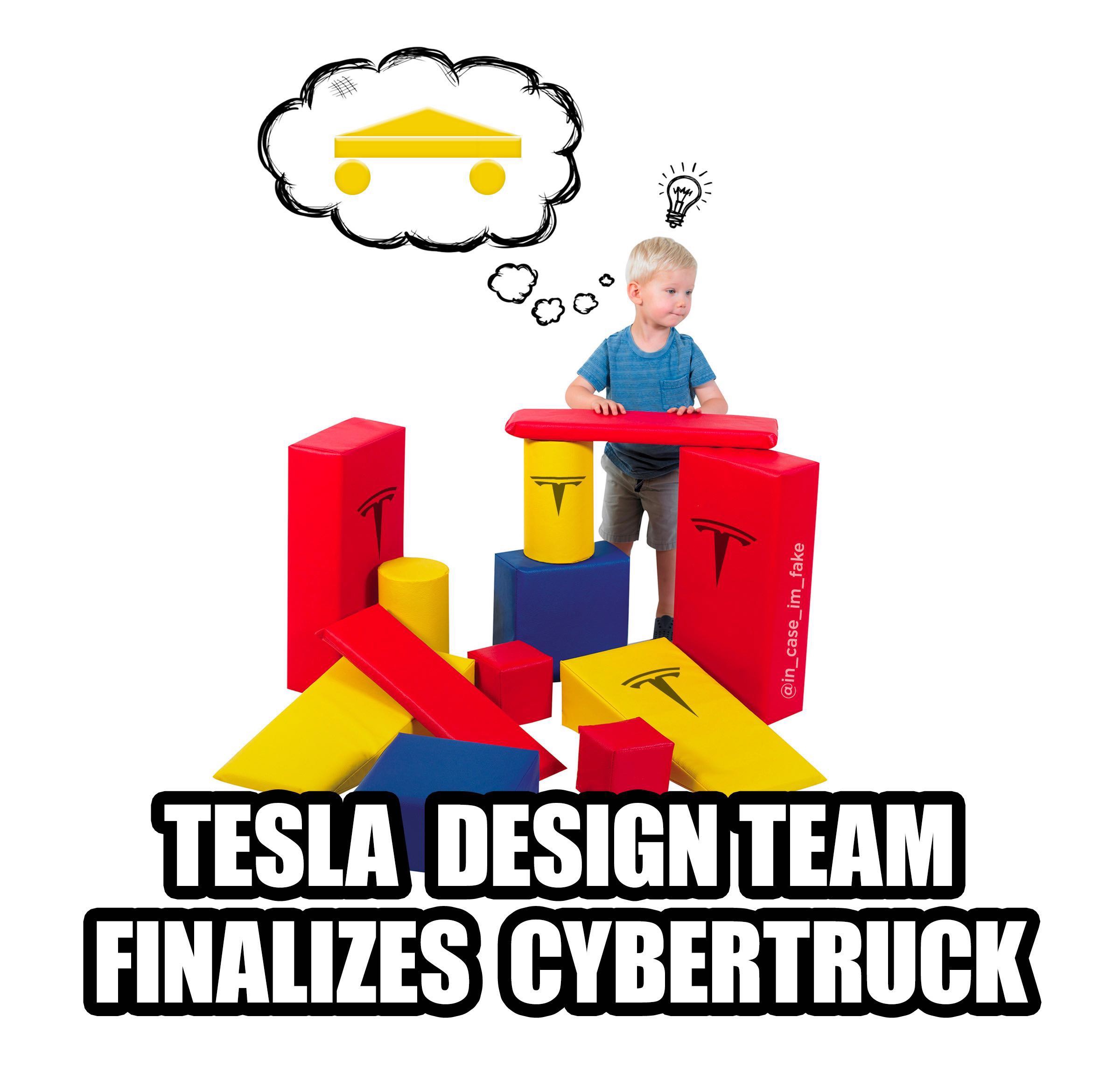 Tesla design team finalizes Cybertruck - memes