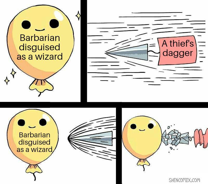 dungeons and dragons - t series sucks - Barbarian disguised as a wizard A thief's dagger 7 Barbarian disguised as a wizard Shencomix.Com