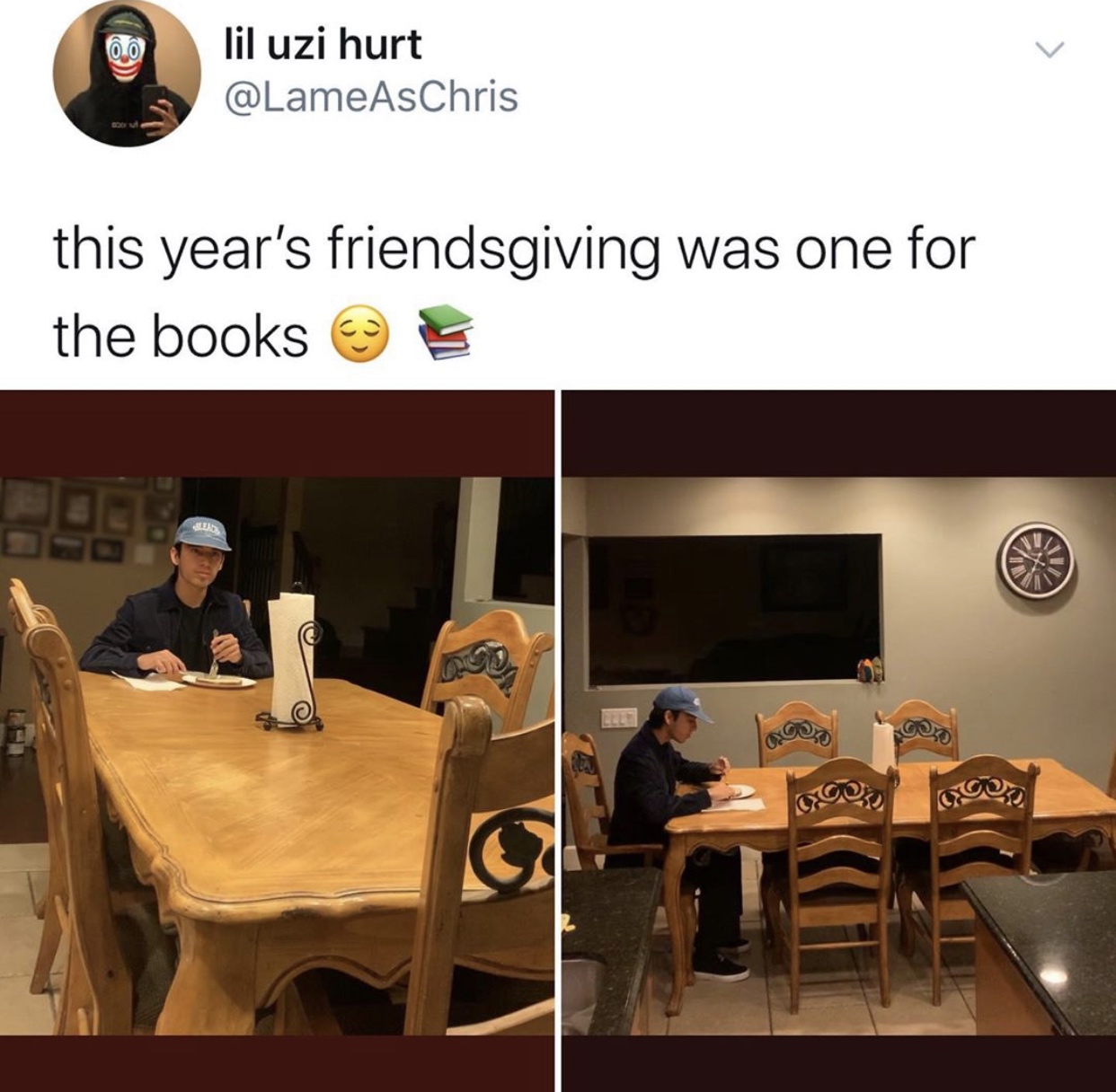 meme - table - O lil uzi hurt this year's friendsgiving was one for the books