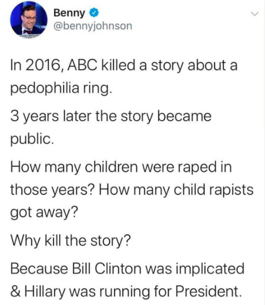 obama net worth before and after presidency - Benny Benny In 2016, Abc killed a story about a pedophilia ring. 3 years later the story became public. How many children were raped in those years? How many child rapists got away? Why kill the story? Because