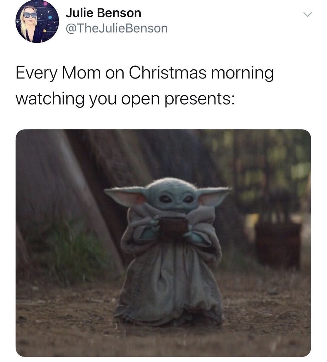 Twitch - Julie Benson Benson Every Mom on Christmas morning watching you open presents