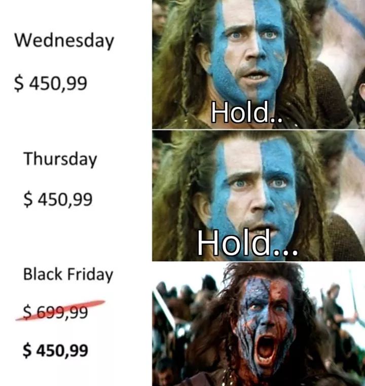 trouble with scotland - Wednesday $ 450,99 Hold. Thursday $ 450,99 Hold. Black Friday $ 699,99 $ 450,99