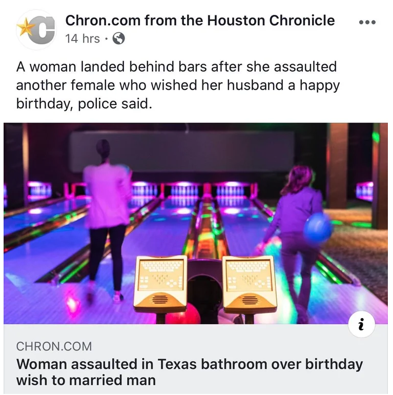 bowlarama glasgow - Chron.com from the Houston Chronicle 14 hrs. A woman landed behind bars after she assaulted another female who wished her husband a happy birthday, police said. Chron.Com Woman assaulted in Texas bathroom over birthday wish to married 