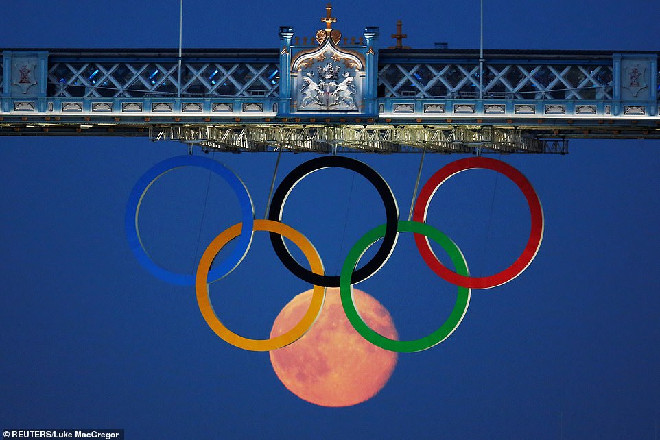 olympic rings moon - ReutersLuke MacGregor