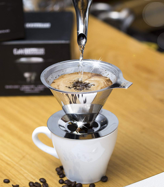 filterless pour over coffee