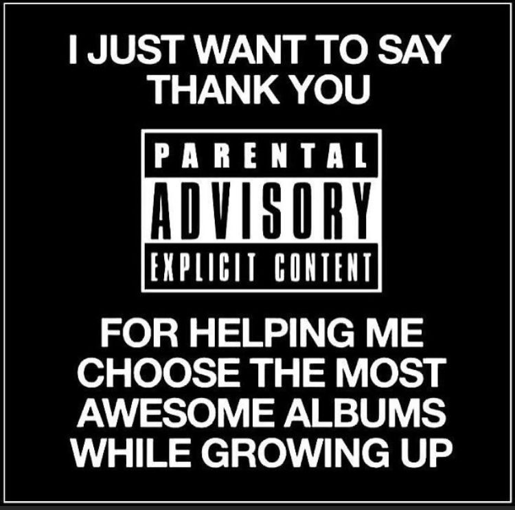 monochrome - I Just Want To Say Thank You Parental Advisory Explicit Content For Helping Me Choose The Most Awesome Albums While Growing Up