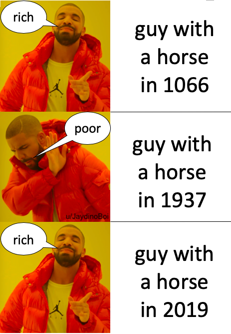 meme step incest porn - rich guy with a horse in 1066 poor guy with a horse in 1937 uJaydinoBoi rich guy with a horse in 2019