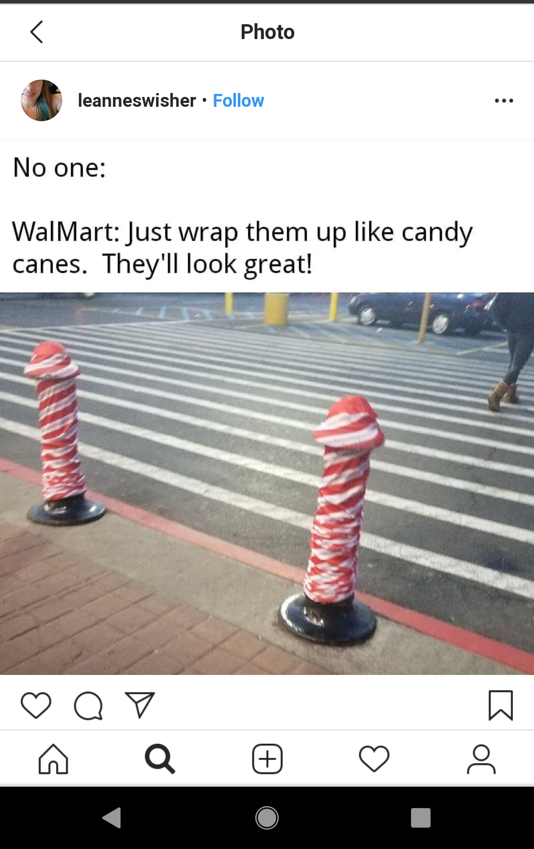 christmas meme - angle - Photo leanneswisher . No one Wal Mart Just wrap them up candy canes. They'll look great! Nr Qy
