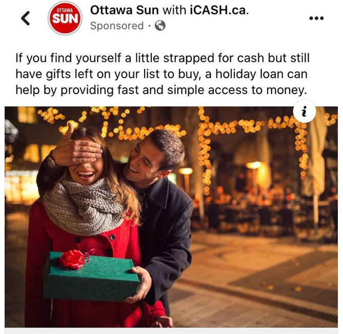 real man only lies his women - Otti Sun Ottawa Sun with iCASH.ca. Sponsored. If you find yourself a little strapped for cash but still have gifts left on your list to buy, a holiday loan can help by providing fast and simple access to money.