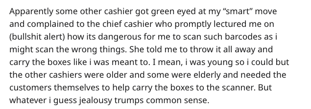 carolyn bryant confession - Apparently some other cashier got green eyed at my "smart" move and complained to the chief cashier who promptly lectured me on bullshit alert how its dangerous for me to scan such barcodes as i might scan the wrong things. She