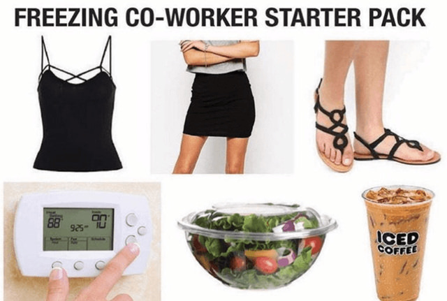 best starter pack memes - Freezing CoWorker Starter Pack Iced Coffee