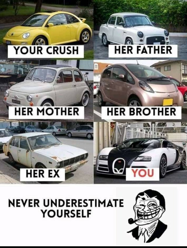 troll dad - Your Crush Her Father Bles Her Mother Her Brother Her Exe Never Underestimate Yourself