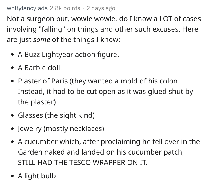 azealia banks iggy azalea - wolfyfancylads points 2 days ago Not a surgeon but, wowie wowie, do I know a Lot of cases involving "falling" on things and other such excuses. Here are just some of the things I know A Buzz Lightyear action figure. A Barbie do