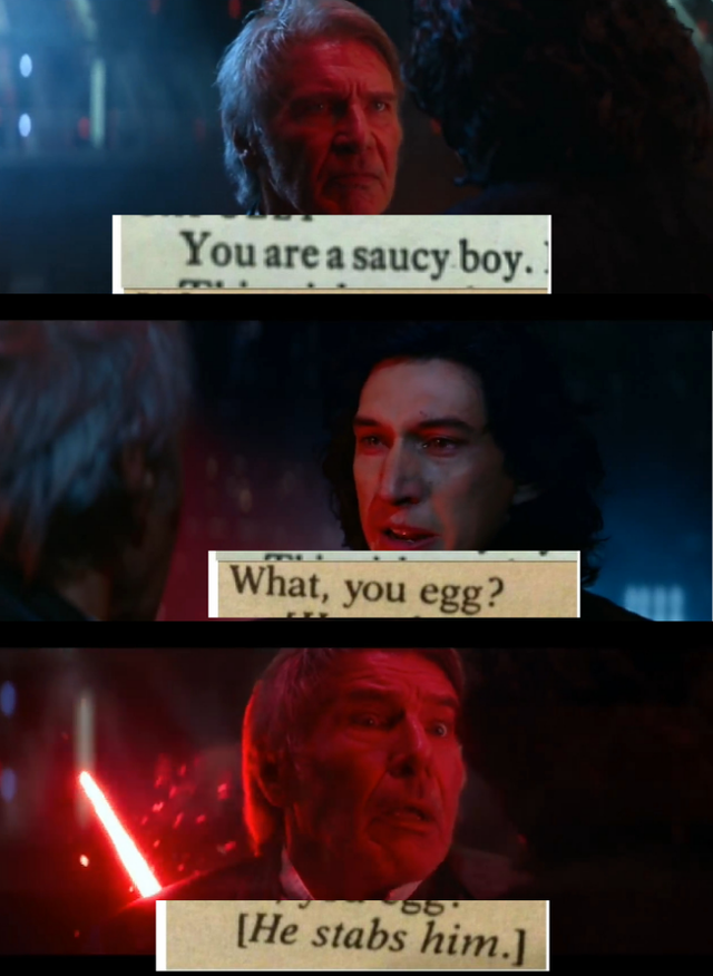 dank meme - Cheezburger, Inc. - You are a saucy boy. What, you egg? He stabs him.