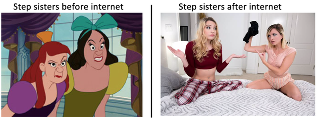 cinderella evil stepsisters - Step sisters before internet Step sisters after internet