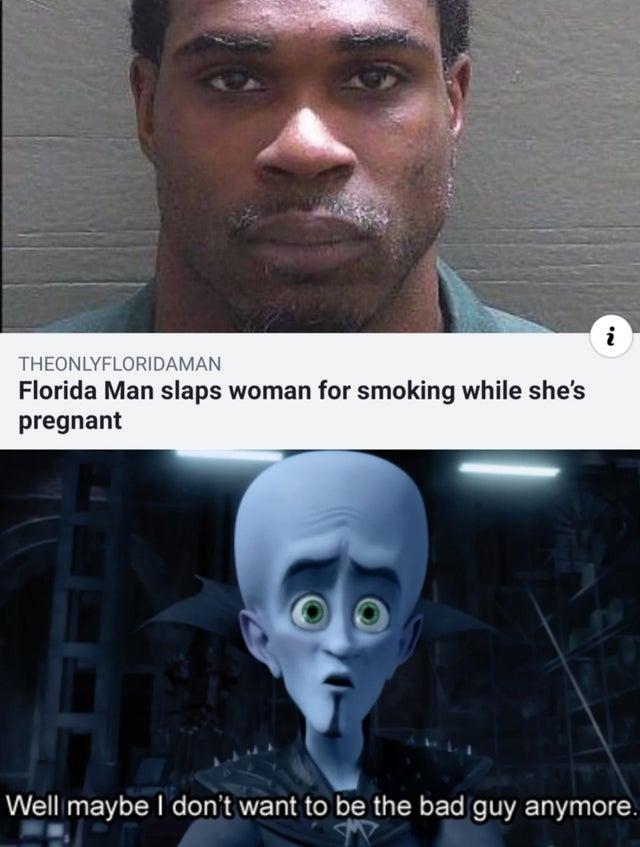 best meme - florida man meme - Theonlyfloridaman Florida Man slaps woman for smoking while she's pregnant Well maybe I don't want to be the bad guy anymore.