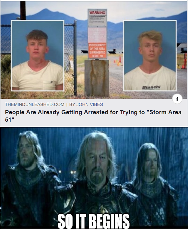 best meme - 2 arrested area 51 meme - Diane Themindunleashed.Com I By John Vibes People Are Already Getting Arrested for Trying to "Storm Area 51" So It Begins