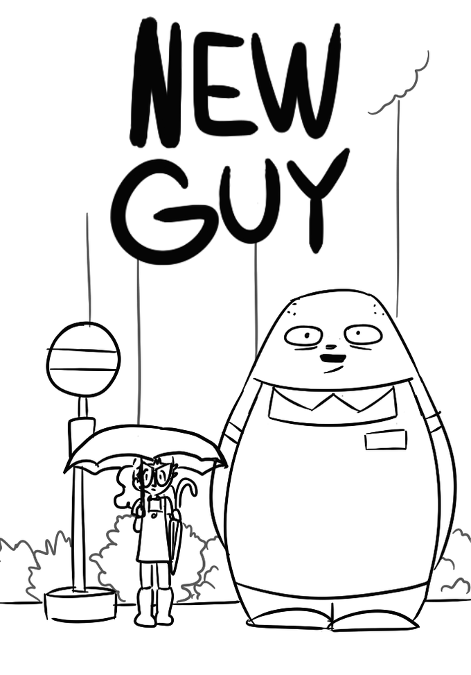 new guy - cartoon - New Guy To