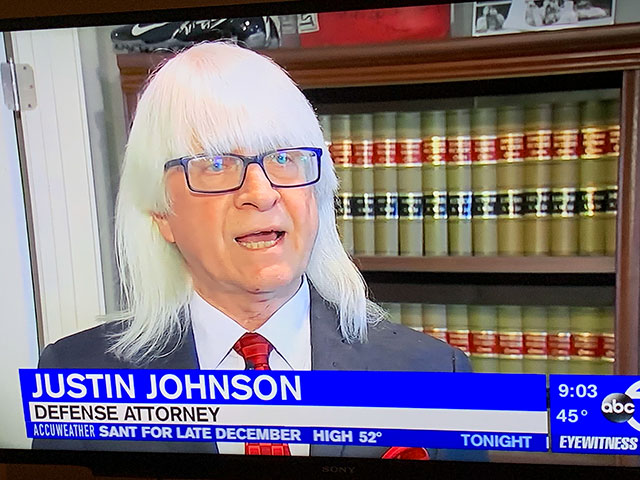 photo caption - Justin Johnson Defense Attorney Accuweather Sant For Late December High 52 450 46 Tonight Eyewitness