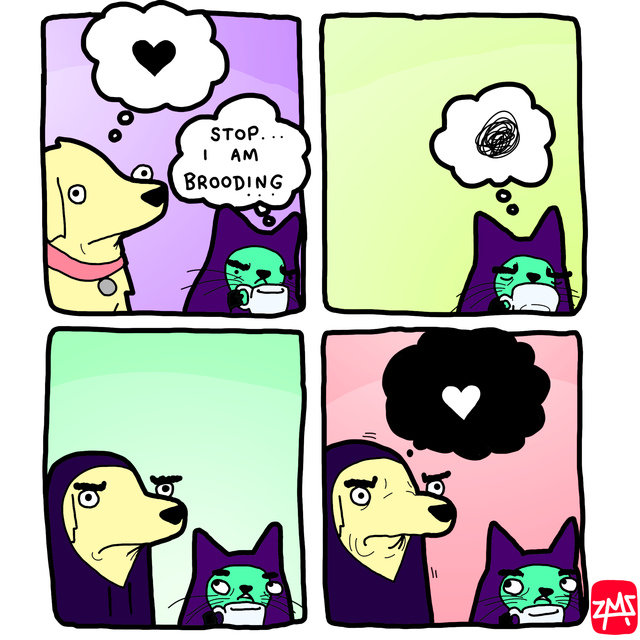 wholesome - Comics - Stop Brooding