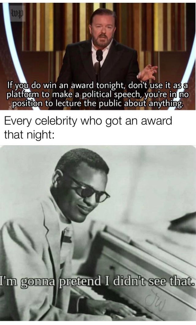 high school physics air resistance meme - W If you do win an award tonight, don't use it as a platform to make a political speech, you're in no position to lecture the public about anything. Every celebrity who got an award that night I'm gonna pretend I 