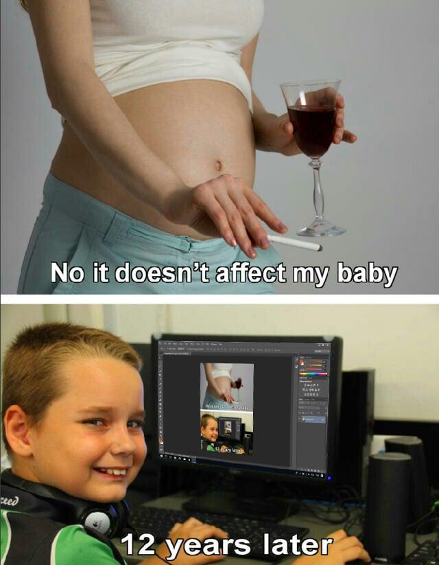 humpday - won t affect my child meme - No it doesn't affect my baby a cargo reed 12 years later