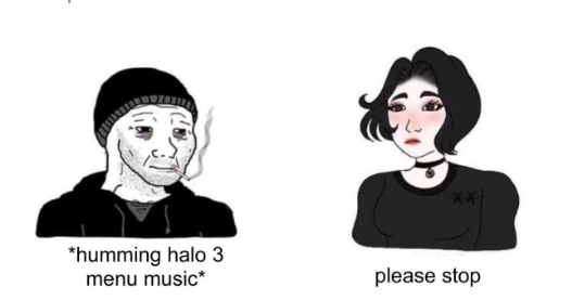 doomer girl - humming halo 3 menu music please stop