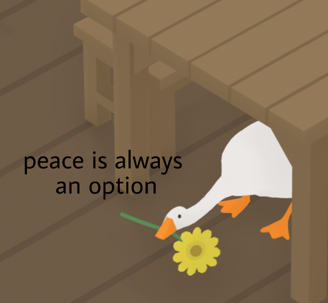 cartoon - peace is always an option