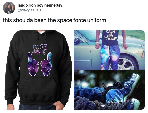 meme- t shirt - lando rich boy henne$sy this shoulda been the space force uniform Calm Get Tooed