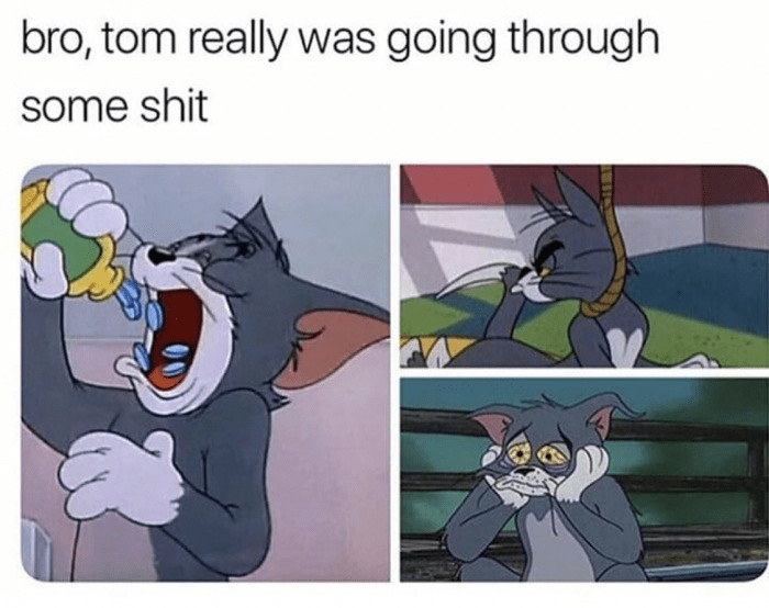 going through some shit meme - bro, tom really was going through some shit
