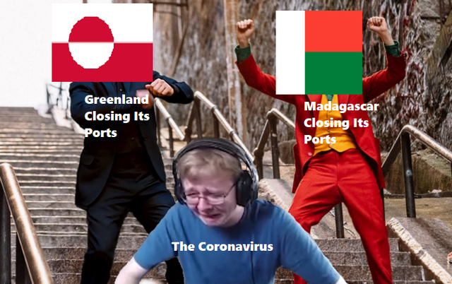 meme  - callmecarson crying meme - Greenland Closing Its Ports Madagascar Closing its Ports The Coronavirus