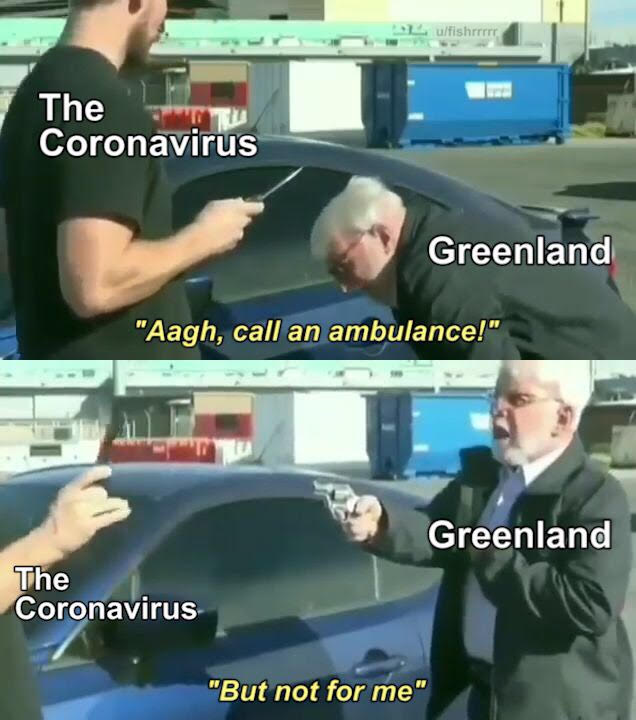 corona virus meme - Internet meme - ulfishrrrrr The Coronavirus Greenland