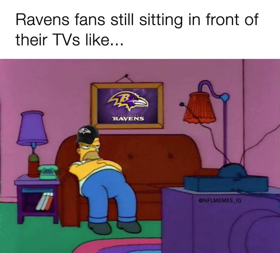 baltimore ravens - Ravens fans still sitting in front of their TVs ... Sb Ravens