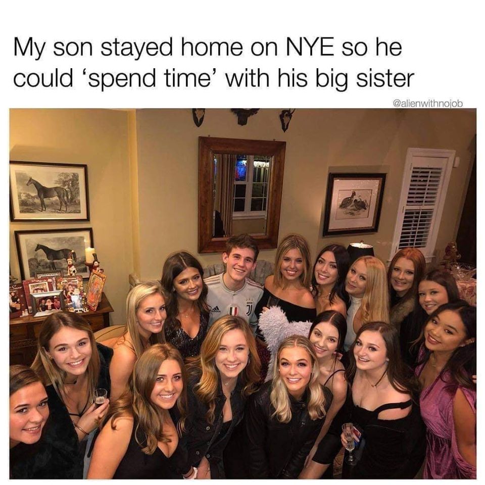 my son stayed home on nye - My son stayed home on Nye so he could 'spend time with his big sister