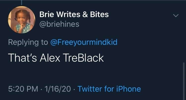 presentation - Brie Writes & Bites That's Alex TreBlack 11620 Twitter for iPhone