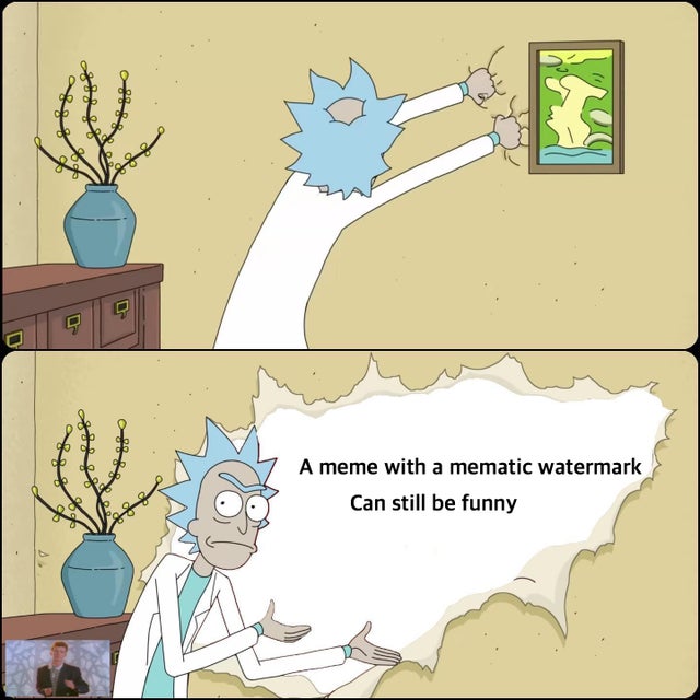 rick ripping wall meme - A meme with a mematic watermark Can still be funny